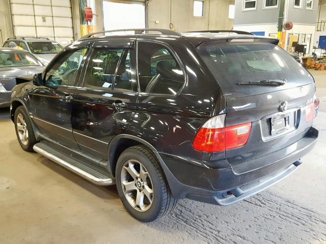 5UXFA13526LY44888 - 2006 BMW X5 3.0I BLACK photo 3