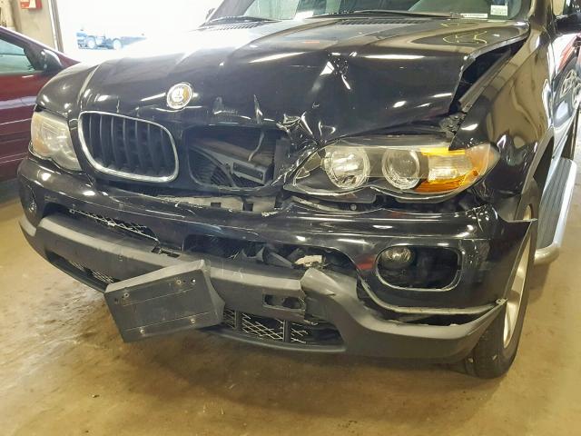 5UXFA13526LY44888 - 2006 BMW X5 3.0I BLACK photo 9