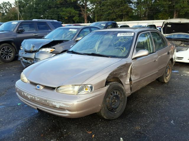 1Y1SK52891Z412574 - 2001 CHEVROLET GEO PRIZM BEIGE photo 2