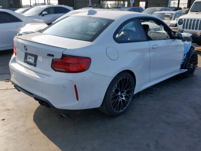 WBS2U7C50KVB09332 - 2019 BMW M2 COMPETI Սպիտակ լուսանկար 4
