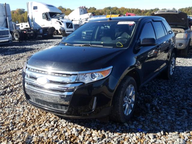 2FMDK3JC5CBA79699 - 2012 FORD EDGE SEL BLACK photo 2