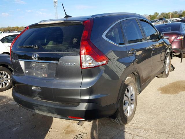 2HKRM4H75DH659561 - 2013 HONDA CR-V EXL GRAY photo 4