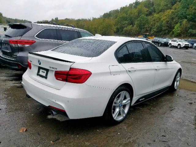 WBA8B7C58GK703046 - 2016 BMW 340 XI WHITE photo 4