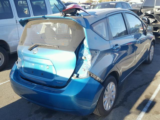 3N1CE2CP9EL368998 - 2014 NISSAN VERSA NOTE TEAL photo 4