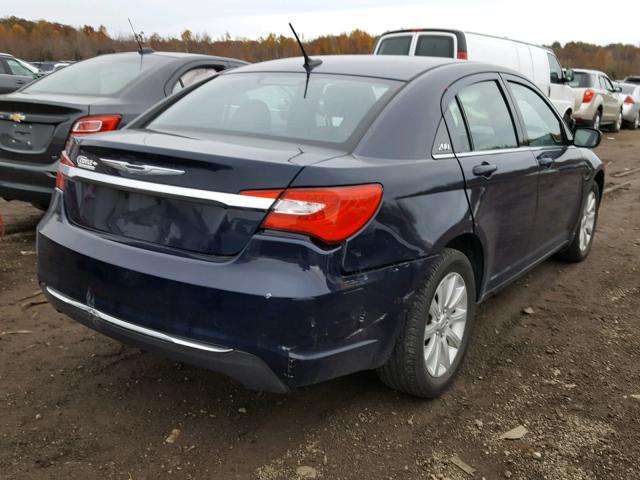 1C3CCBBB3DN738144 - 2013 CHRYSLER 200 TOURIN BLUE photo 4