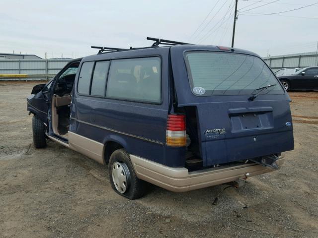 1FMDA41X6TZB38185 - 1996 FORD AEROSTAR BLUE photo 3