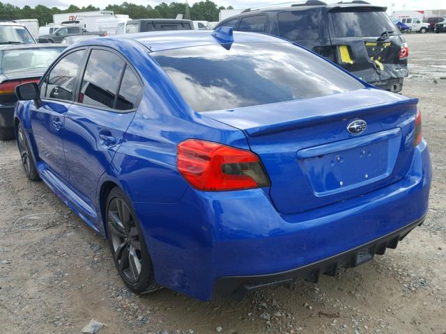 JF1VA1F67H9818245 - 2017 SUBARU WRX PREMIU BLUE photo 3