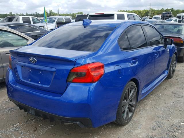 JF1VA1F67H9818245 - 2017 SUBARU WRX PREMIU BLUE photo 4