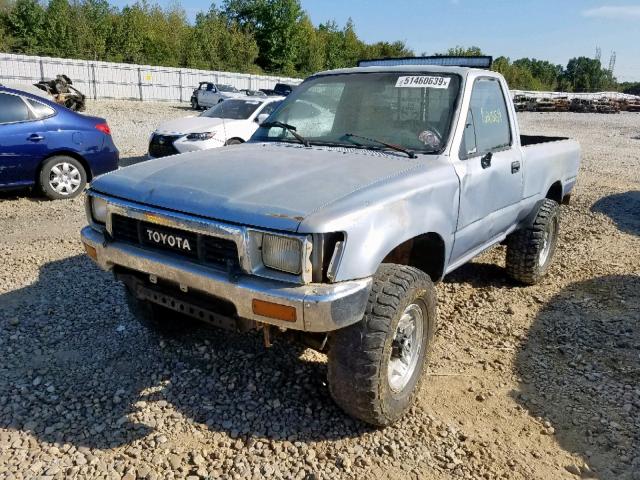 JT4RN01P0K4013539 - 1989 TOYOTA PICKUP 1/2 BLUE photo 2