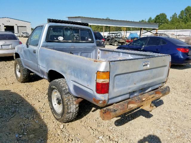 JT4RN01P0K4013539 - 1989 TOYOTA PICKUP 1/2 BLUE photo 3