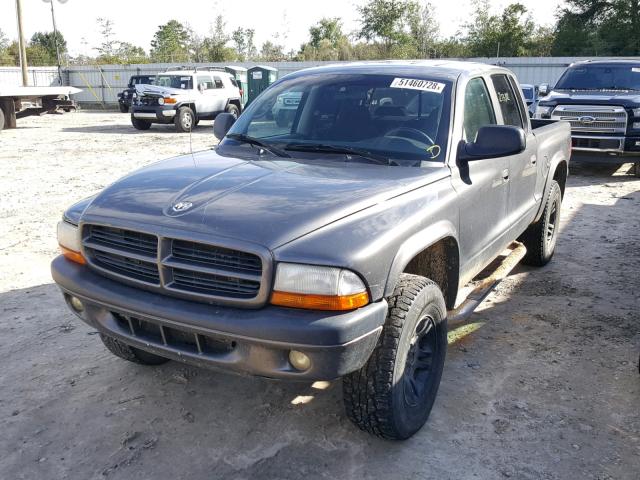 1D7HG38N83S325994 - 2003 DODGE DAKOTA QUA GRAY photo 2