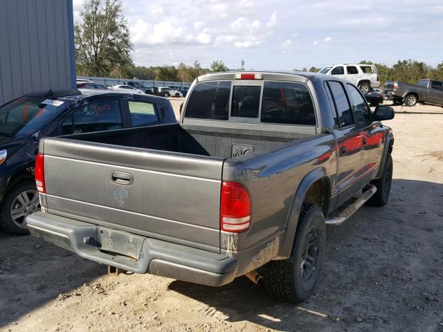 1D7HG38N83S325994 - 2003 DODGE DAKOTA QUA GRAY photo 4