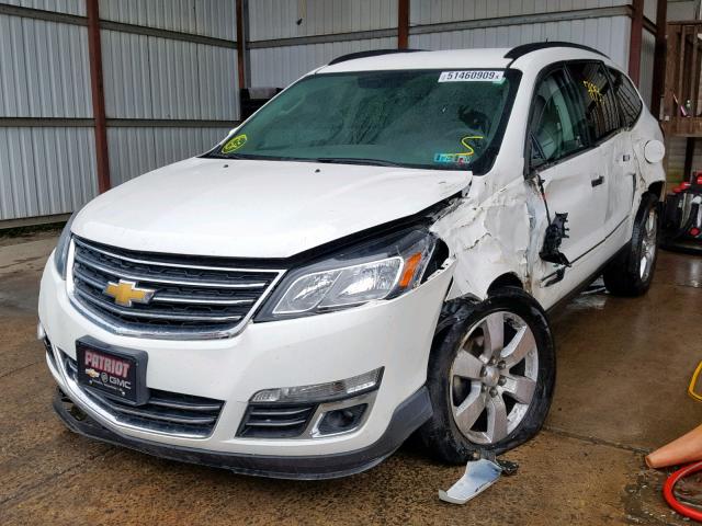 1GNKVLKD7DJ144969 - 2013 CHEVROLET TRAVERSE L WHITE photo 2