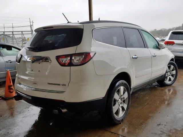 1GNKVLKD7DJ144969 - 2013 CHEVROLET TRAVERSE L WHITE photo 4