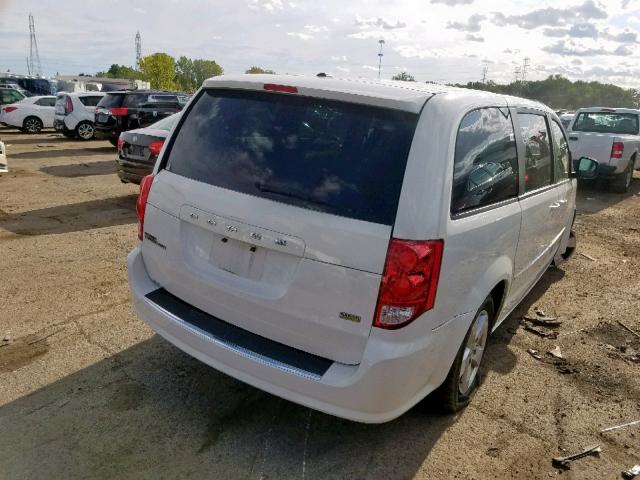 2C4RDGBG2DR549421 - 2013 DODGE GRAND CARA WHITE photo 4