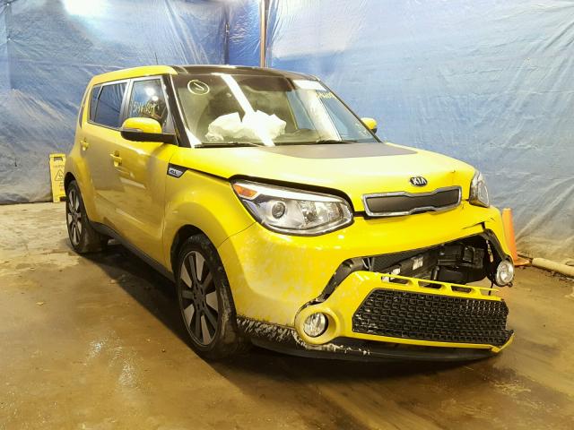 KNDJX3A57E7010308 - 2014 KIA SOUL ! YELLOW photo 1