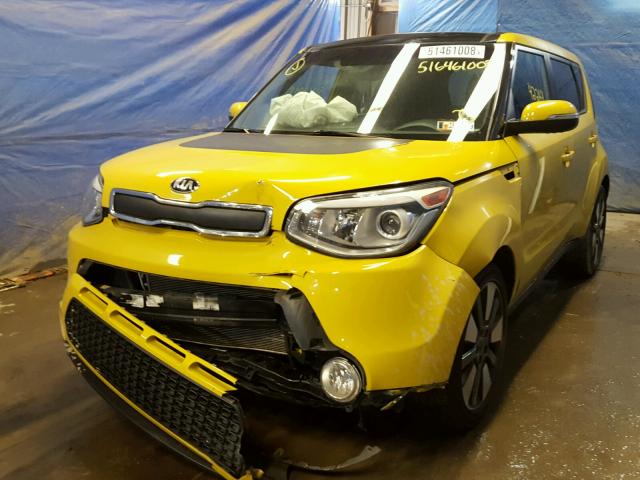 KNDJX3A57E7010308 - 2014 KIA SOUL ! YELLOW photo 2