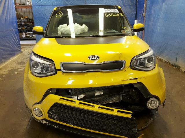 KNDJX3A57E7010308 - 2014 KIA SOUL ! YELLOW photo 9