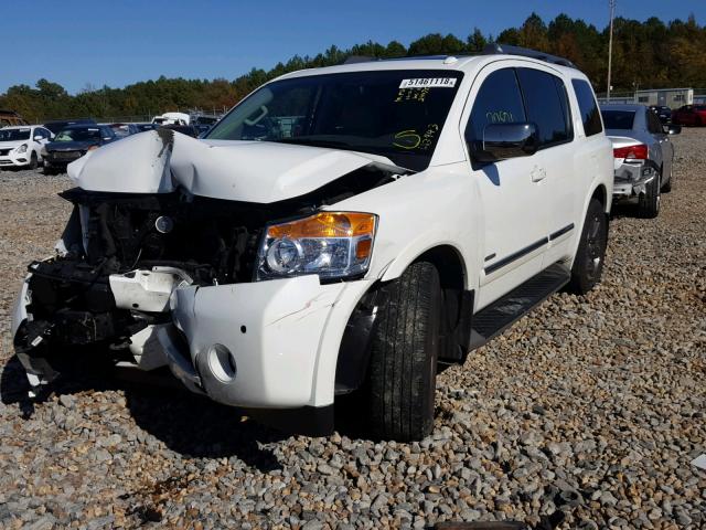 5N1BA0NF4EN613943 - 2014 NISSAN ARMADA PLA WHITE photo 2