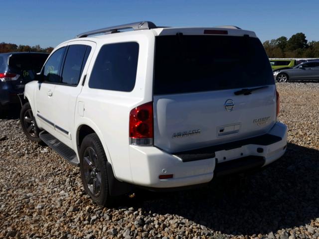 5N1BA0NF4EN613943 - 2014 NISSAN ARMADA PLA WHITE photo 3