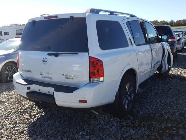 5N1BA0NF4EN613943 - 2014 NISSAN ARMADA PLA WHITE photo 4