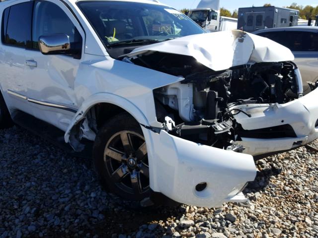 5N1BA0NF4EN613943 - 2014 NISSAN ARMADA PLA WHITE photo 9