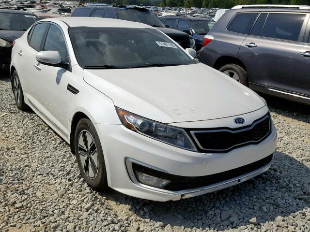 KNAGM4AD4C5020641 - 2012 KIA OPTIMA HYB WHITE photo 1