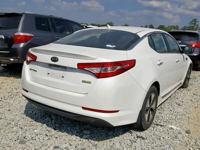 KNAGM4AD4C5020641 - 2012 KIA OPTIMA HYB WHITE photo 4