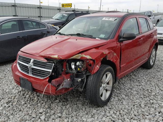 1C3CDWDA9CD527477 - 2012 DODGE CALIBER SX MAROON photo 2