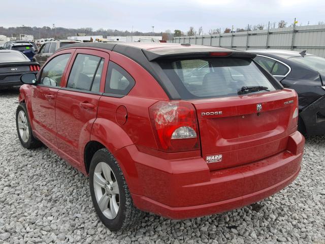 1C3CDWDA9CD527477 - 2012 DODGE CALIBER SX MAROON photo 3