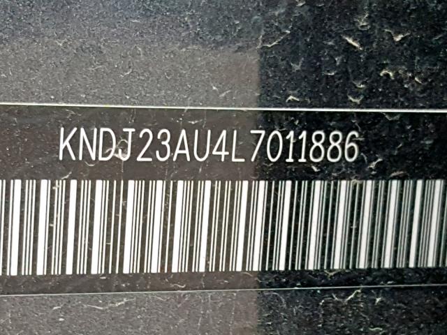 KNDJ23AU4L7011886 - 2020 KIA SOUL LX CHARCOAL photo 10