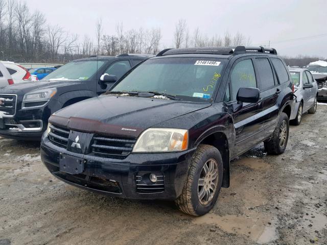 4A4MN41S24E026448 - 2004 MITSUBISHI ENDEAVOR L BLACK photo 2