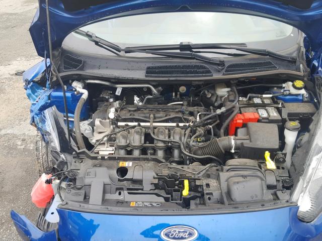 3FADP4BJ2JM103502 - 2018 FORD FIESTA SE BLUE photo 7