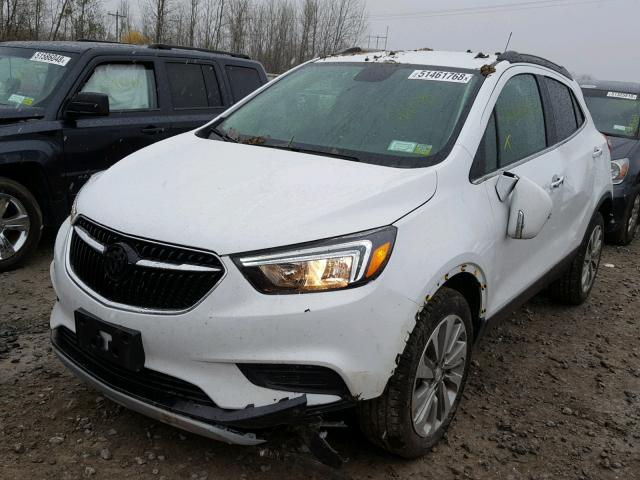 KL4CJASB5HB136276 - 2017 BUICK ENCORE PRE WHITE photo 2