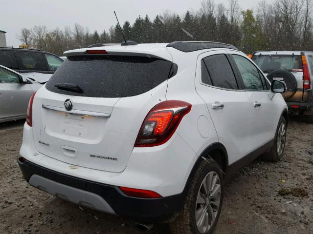 KL4CJASB5HB136276 - 2017 BUICK ENCORE PRE WHITE photo 4