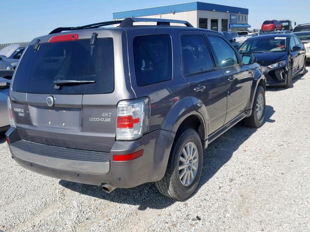 4M2CU97G49KJ08268 - 2009 MERCURY MARINER PR GRAY photo 4