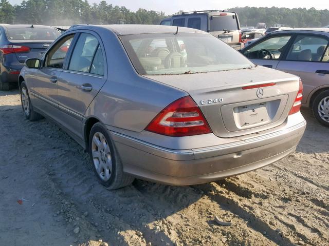 WDBRF61J85A698860 - 2005 MERCEDES-BENZ C 240 GOLD photo 3