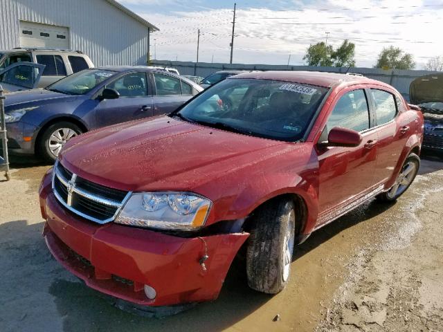 1B3LD76M88N638873 - 2008 DODGE AVENGER R/ RED photo 2