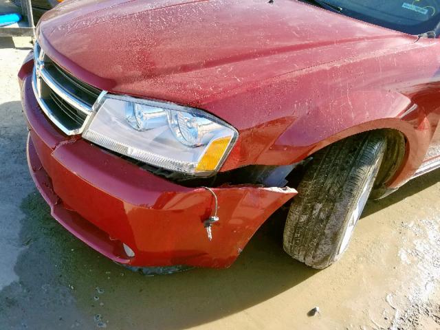 1B3LD76M88N638873 - 2008 DODGE AVENGER R/ RED photo 9