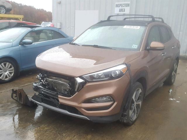 KM8J3CA2XGU240068 - 2016 HYUNDAI TUCSON LIM BROWN photo 2