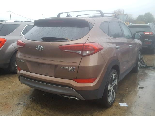 KM8J3CA2XGU240068 - 2016 HYUNDAI TUCSON LIM BROWN photo 4