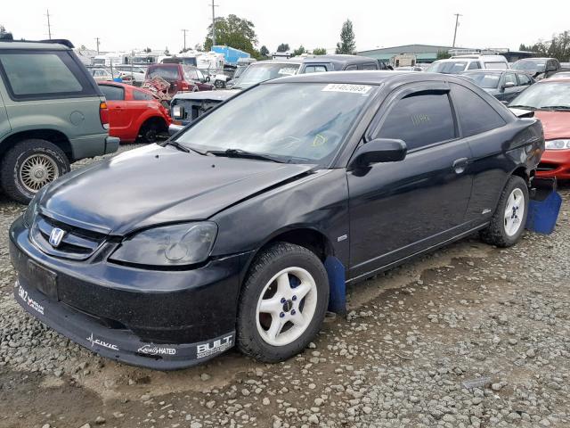 1HGEM21203L045420 - 2003 HONDA CIVIC DX BLACK photo 2