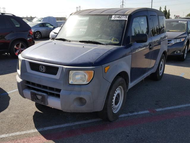 5J6YH18213L014574 - 2003 HONDA ELEMENT DX BLUE photo 2