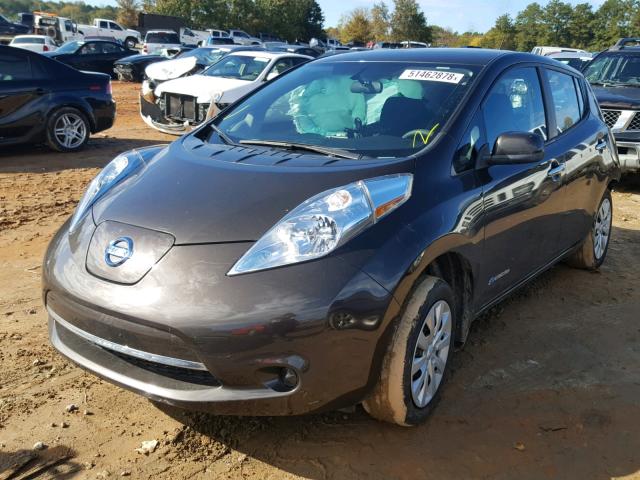 1N4AZ0CP1GC303225 - 2016 NISSAN LEAF S BROWN photo 2