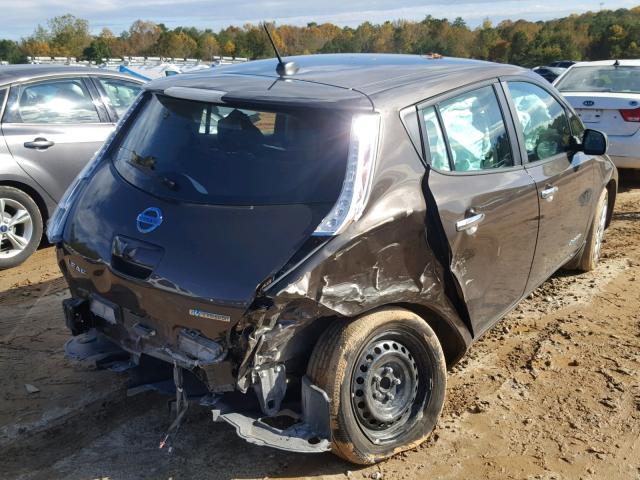 1N4AZ0CP1GC303225 - 2016 NISSAN LEAF S BROWN photo 4