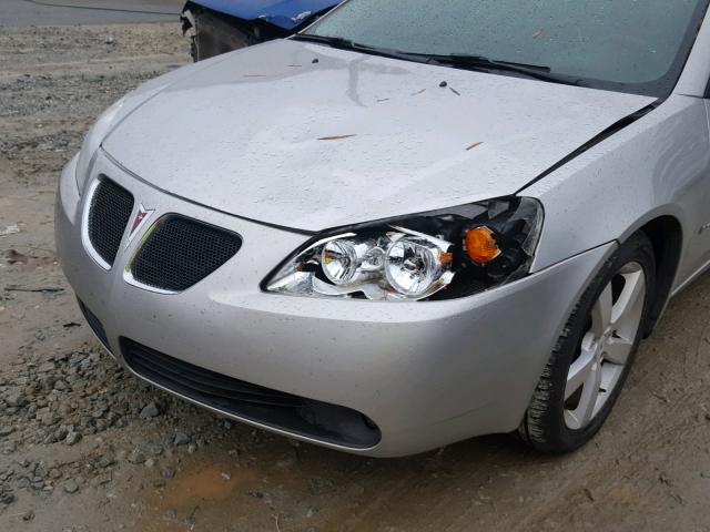 1G2ZM551764179833 - 2006 PONTIAC G6 GTP SILVER photo 9