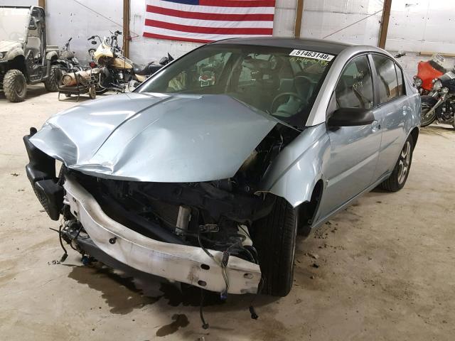 1G8AL52F33Z117799 - 2003 SATURN ION LEVEL BLUE photo 2