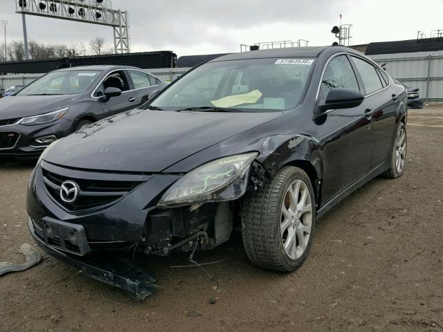 1YVHZ8CBXA5M15667 - 2010 MAZDA 6 S BLACK photo 2