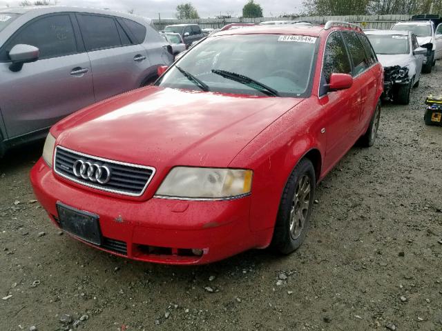 WAUDA34B5XN109320 - 1999 AUDI A6 AVANT Q RED photo 2