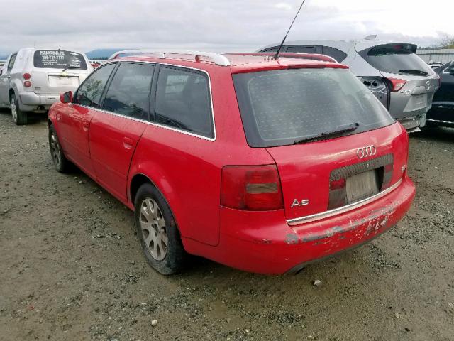 WAUDA34B5XN109320 - 1999 AUDI A6 AVANT Q RED photo 3